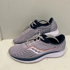 Saucony Guide 14 Running Shoes Womens‎ 8.5 Purple Good PWRRUN Stability Sneaker